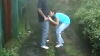 Public Indian Couple Shares Passionate Kiss And Blowjob