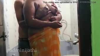 A Couple Enjoys Showering Together On Their First Night Together
