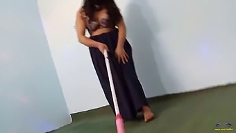 Canadian Amateur Milf Caught In Compromising Position While Cleaning And Dancing In The Nude