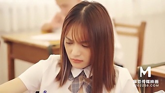 60fps Asian Schoolgirl Gives Oral And Handjob In Hd Porn Video