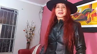 On Halloween Night, The Stunning Milf Goddess Dons A Seductive And Thrilling Witch Costume