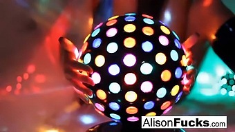 Stunning Alison Tyler Shows Off Her Large Breasts On The Dance Floor
