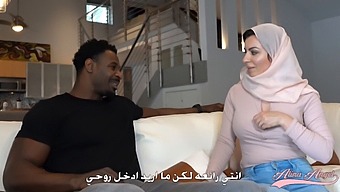 Brunette Jax Slyre And Alina Angel In A Sensual Hijab-Clad Encounter