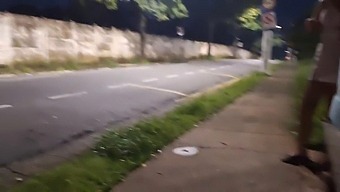 Daring Handjob At Bus Stop With Stunning Unknown Woman