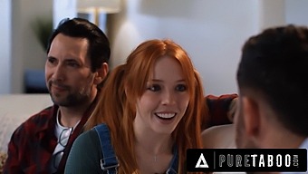 Madi Collins, A Petite Step-Sibling, Engages In Forbidden Intimacy With Her Stepfather And A Social Worker To Maintain Confidentiality