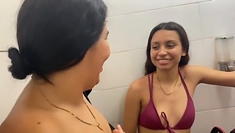 Three Girls Indulge In Passionate Kissing And Pussy Licking Before Heading To The Pool
