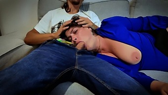 Stepson Gives An Amazing Blowjob To Stepmom!