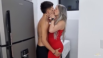 A Colombian Housewife Engages In Sexual Activities With Her Stepson, Leaving His Anus Filled With Milk