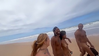 Nude Beach Adventure With Hot Friends, Captured On Camera